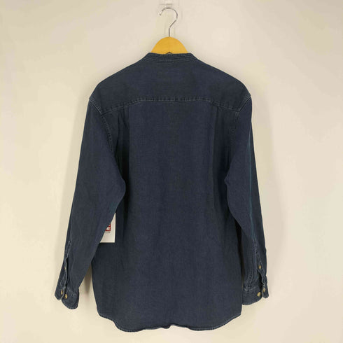 エディーバウアー Eddie Bauer バンドカラー デニムシャツ メンズ import:S