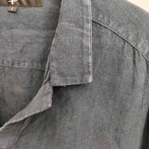 ノーアイディー NO ID. リネン 半袖 プルオーバーシャツ メンズ JPN:1