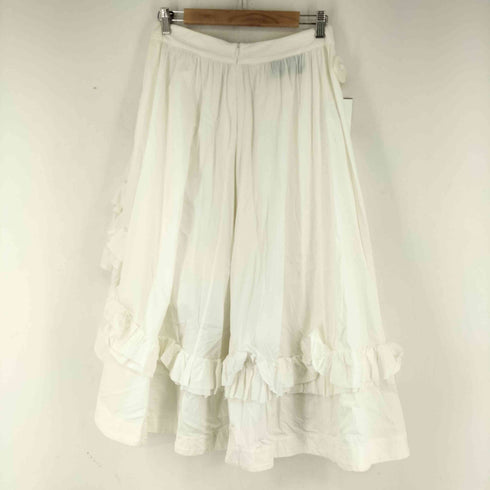 セドリックシャルリエ Cedric Charlier Asymmetrical Ruffled Cotton Skirt レディース 40