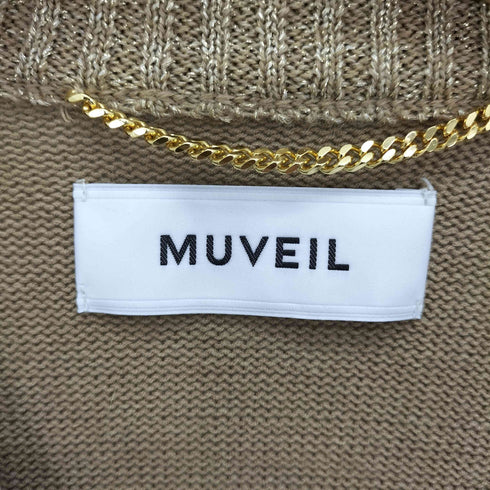 ミュベール MUVEIL ねこ 装飾 3D セーター ニット レディース JPN:38