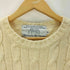 Oldderby Knitwear ケーブル編み クルーネックニット メンズ M