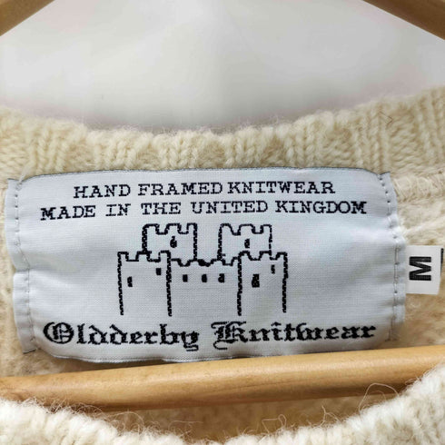 Oldderby Knitwear ケーブル編み クルーネックニット メンズ M