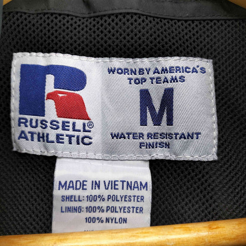 ラッセルアスレチック RUSSELL ATHLETIC ロゴ刺繍ナイロンジャケット メンズ JPN:M
