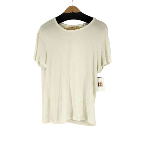 バレンシアガ BALENCIAGA Uネックシルク背空きTシャツ レディース JPN:XS