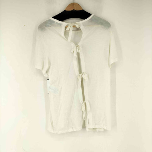 バレンシアガ BALENCIAGA Uネックシルク背空きTシャツ レディース JPN:XS