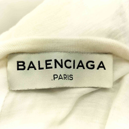 バレンシアガ BALENCIAGA Uネックシルク背空きTシャツ レディース JPN:XS