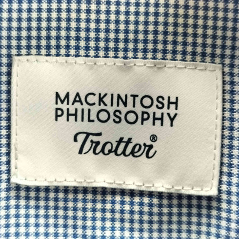 マッキントッシュフィロソフィー MACKINTOSH PHILOSOPHY トロッターシャツ カッタウェイカラー メンズ US:38