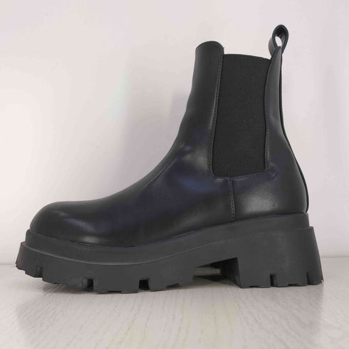 ザラ ZARA チャンキートラックソール チェルシーブーツ メンズ 40
