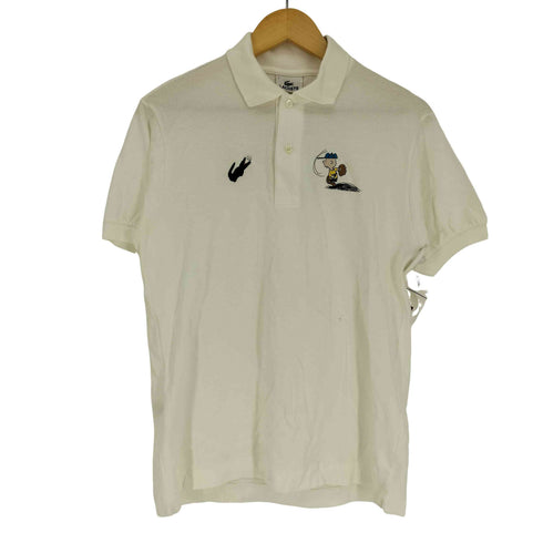 ラコステ LACOSTE 90S キャラクター プリント コットン 鹿の子 ポロシャツ メンズ 3