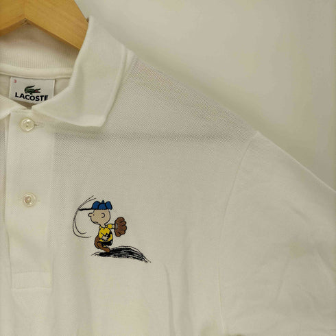 ラコステ LACOSTE 90S キャラクター プリント コットン 鹿の子 ポロシャツ メンズ 3