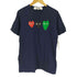 プレイコムデギャルソン PLAY COMME des GARCONS AD2014 ハート ロゴ プリント S/S Tシャツ メンズ JPN:L