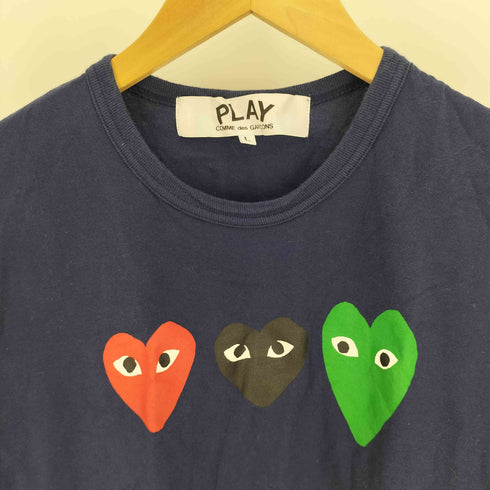 プレイコムデギャルソン PLAY COMME des GARCONS AD2014 ハート ロゴ プリント S/S Tシャツ メンズ JPN:L
