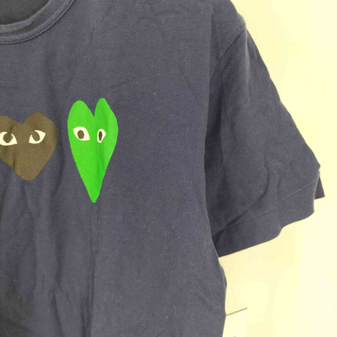 プレイコムデギャルソン PLAY COMME des GARCONS AD2014 ハート ロゴ プリント S/S Tシャツ メンズ JPN:L