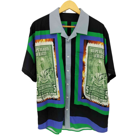 ワナ WANNA STAMP LS SHIRTS JET BLACK メンズ