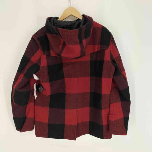 バーバリーブラックレーベル BURBERRY BLACK LABEL 裏地 キルティング バッファローチェック ジップ トグル ダッフル コート メンズ import:L