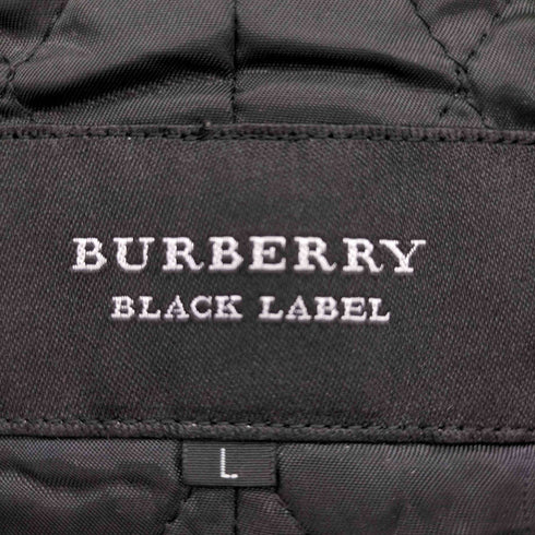 バーバリーブラックレーベル BURBERRY BLACK LABEL 裏地 キルティング バッファローチェック ジップ トグル ダッフル コート メンズ import:L