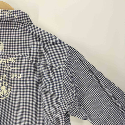 アベイシングエイプ A BATHING APE BUSY OPERTR ギンガム チェック L/S シャツ 猫目ボタン メンズ JPN:L