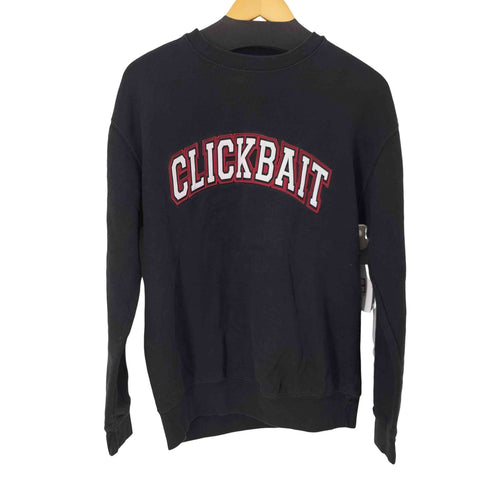 CLICKBAIT ロゴワッペンスウェット メンズ import:M