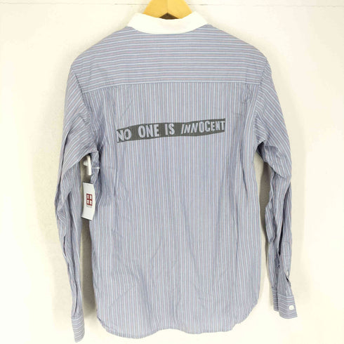 ルーカーバイネイバーフッド LUKER BY NEIGHBORHOOD フォトパッチデザインストライプクレリックシャツ メンズ L