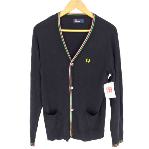 フレッドペリー FRED PERRY ラインデザインカーディガン メンズ L