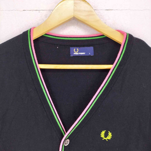 フレッドペリー FRED PERRY ラインデザインカーディガン メンズ L