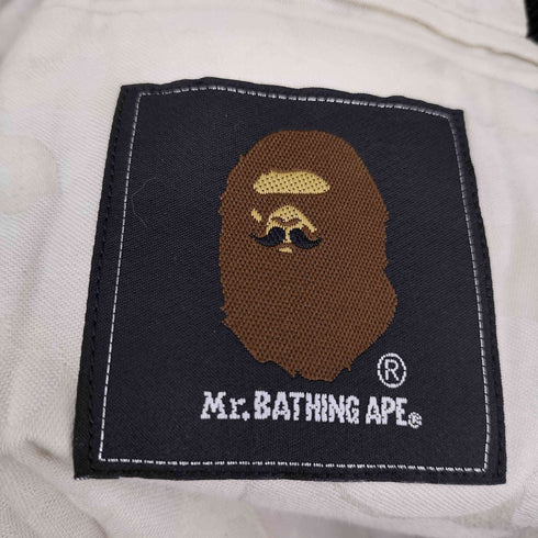 ミスターベイシングエイプ Mr. BATHING APE 裏地 カモ 背抜き モヘヤ シルク混 3B テーラード ジャケット 紺ブレ メンズ JPN:50