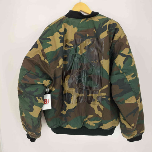 FOSTEX GARMENTS AEVIL LABELS PRINT BOMBER JACKET メンズ 2XL
