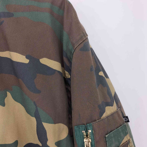 FOSTEX GARMENTS AEVIL LABELS PRINT BOMBER JACKET メンズ 2XL