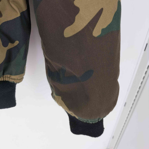 FOSTEX GARMENTS AEVIL LABELS PRINT BOMBER JACKET メンズ 2XL