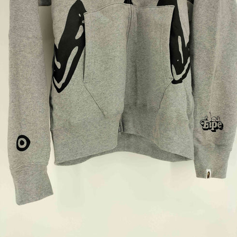 アベイシングエイプ A BATHING APE コラボ シャーク プリント フルジップ パーカー メンズ JPN:L