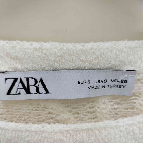 ザラ ZARA FLORAL KNIT TOP レディース import:S