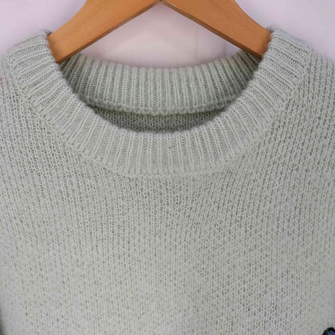 チャオパニック Ciaopanic ワンポイント刺繍シャギーニットプルオーバー レディース ONE SIZE