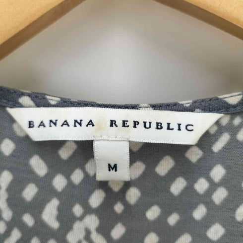 バナナリパブリック BANANA REPUBLIC 総柄 コットン シルク ワンピース レディース import:M