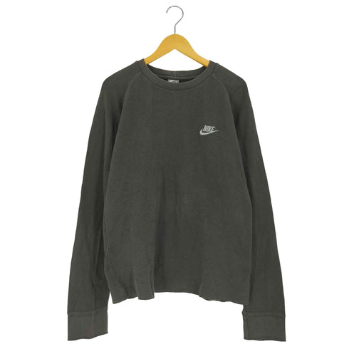 ナイキ NIKE ロゴ刺繍 サーマル ラグラン ロングスリーブTシャツ メンズ import:L