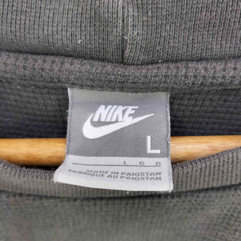 ナイキ NIKE ロゴ刺繍 サーマル ラグラン ロングスリーブTシャツ メンズ import:L
