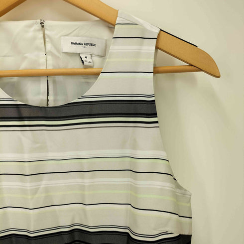 バナナリパブリック BANANA REPUBLIC 24SS ボーダー プリーツ ワンピース レディース 4