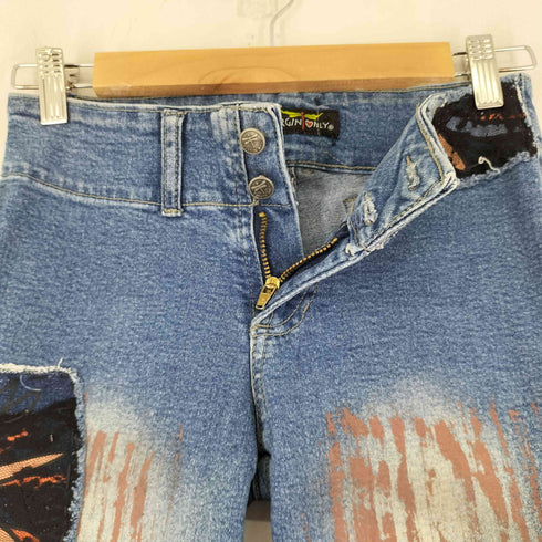 VIRGIN ONLY 加工デニムパンツ レディース