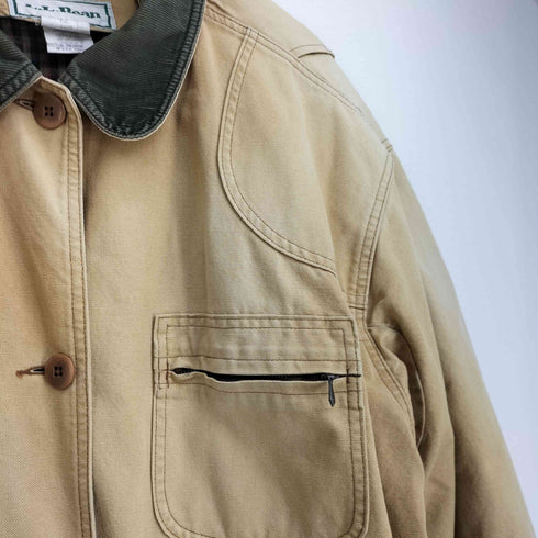 エルエルビーン L.L.Bean 80-90s プリマロフト ライナー付 ダック地 襟切替 コーデュロイ ハンティングジャケット カバーオール メンズ import:XL