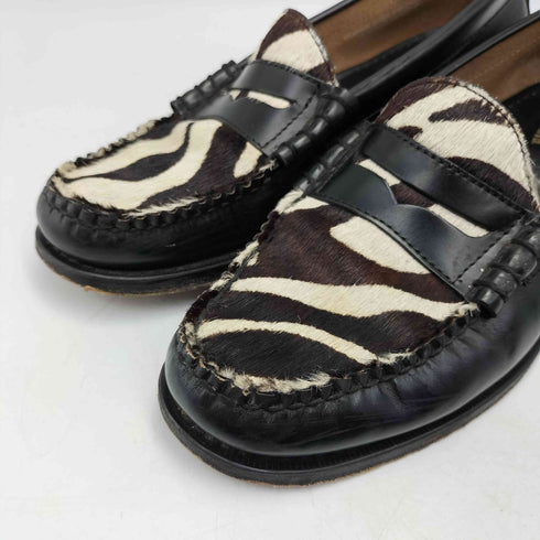 ジーエイチバス G.H.BASS EXOTIC MIX ZEBRA LEATHER SOLE ゼブラ レザー ローファー メンズ US:8.5