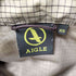 エーグル AIGLE ロゴ 刺繍 格子 グラフ チェック ナイロン マウンテン パーカー メンズ import:XS