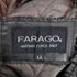 FARAGO 裏地 ダイヤ キルティング シープレザー ジャケット ハーフ コート メンズ LL