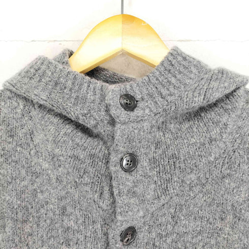 カバンドズッカ CABANE de ZUCCa ウールナイロンニットボタンパーカー メンズ M
