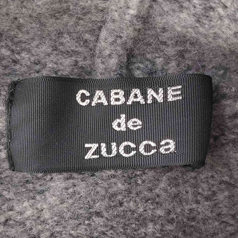 カバンドズッカ CABANE de ZUCCa ウールナイロンニットボタンパーカー メンズ M