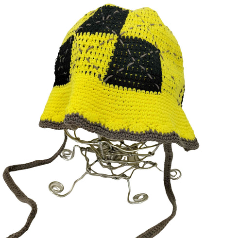 ワナ WANNA CROCHER FLAG KNIT HAT メンズ