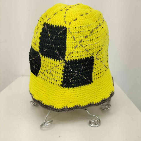 ワナ WANNA CROCHER FLAG KNIT HAT メンズ
