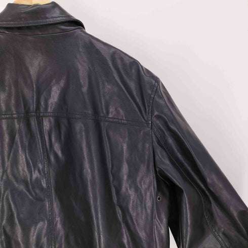 ドッカーズ DOCKERS 裏地 タータンチェック フェイクレザー A-2 フライト ジャケット メンズ import:M
