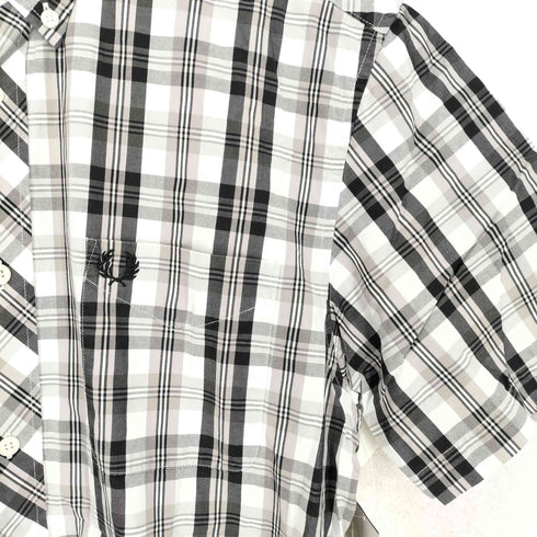 フレッドペリー FRED PERRY チェック柄半袖シャツ メンズ M