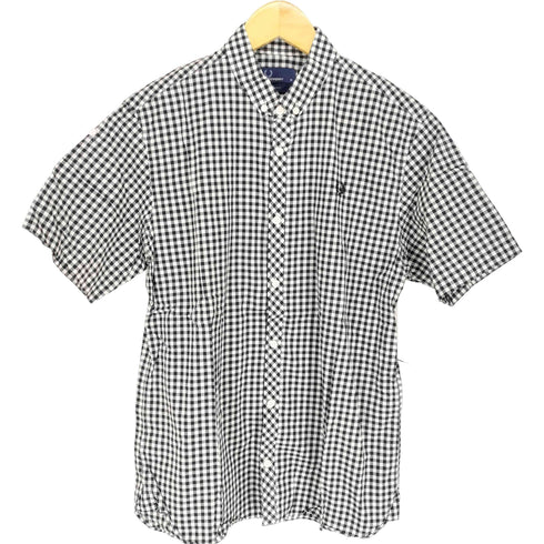 フレッドペリー FRED PERRY チェック半袖シャツ メンズ M