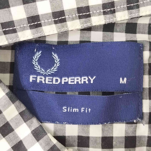 フレッドペリー FRED PERRY チェック半袖シャツ メンズ M