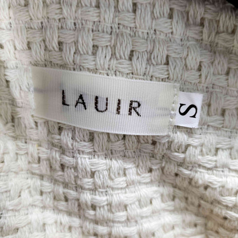 lauir 金ボタンノーカラークロップドジャケット レディース JPN:S